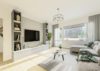 Gepflegte zwei-Zimmer-Erdgeschosswohnung mit Balkon und Garage in Dortmund-Scharnhorst! - Wohnzimmer digitales Home Staging